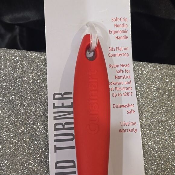 Cuisinart Soft-Grip Solid Turner- Red - Picture 5 of 6